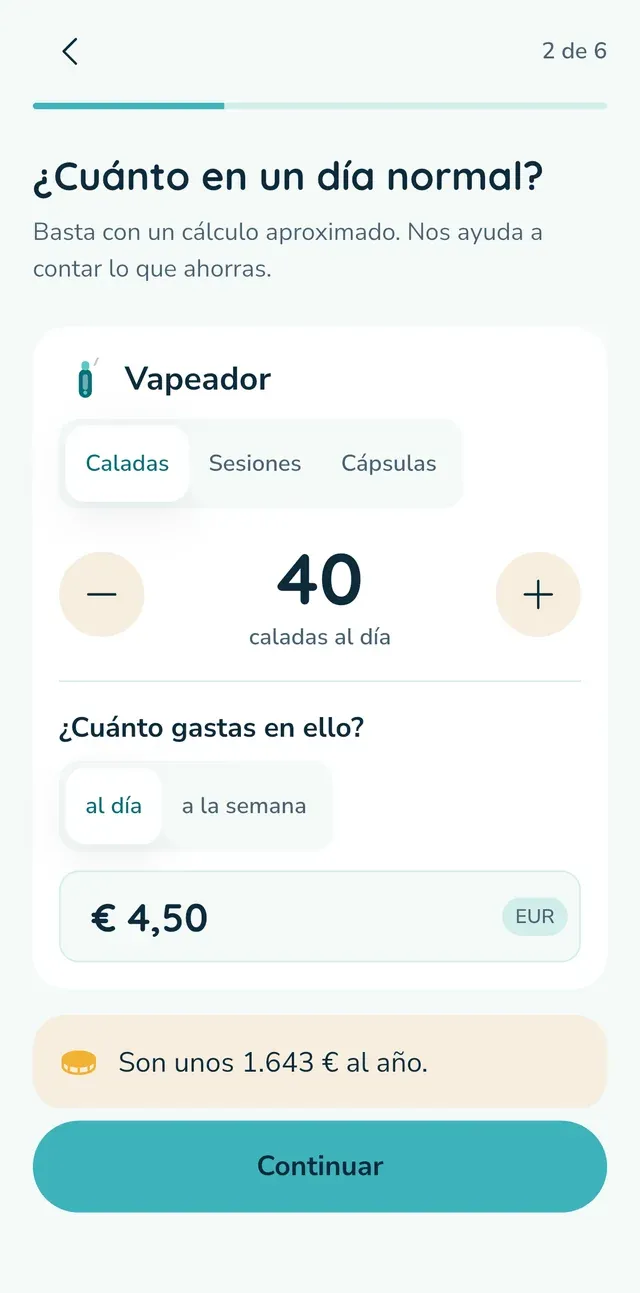 Dile a Palmday cuánto usas y cuánto te cuesta.