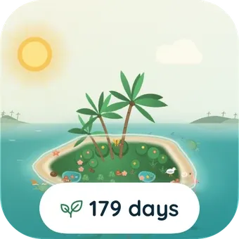 The small widget: the island and 179 days.